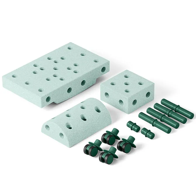 MODU Jeu de Construction Evolutif Curiosity - Ocean Mint & Forest Green