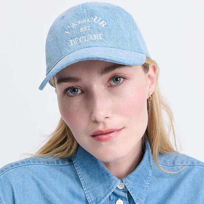 émoi émoi Casquette L'Amour est Déclaré - Denim Clair