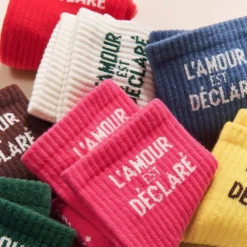 émoi émoi Chaussettes L'Amour est Déclaré Bleu Lac - 42/46