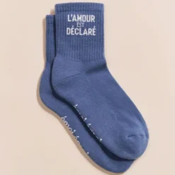 émoi émoi Chaussettes L'Amour est Déclaré Bleu Lac - 36/41