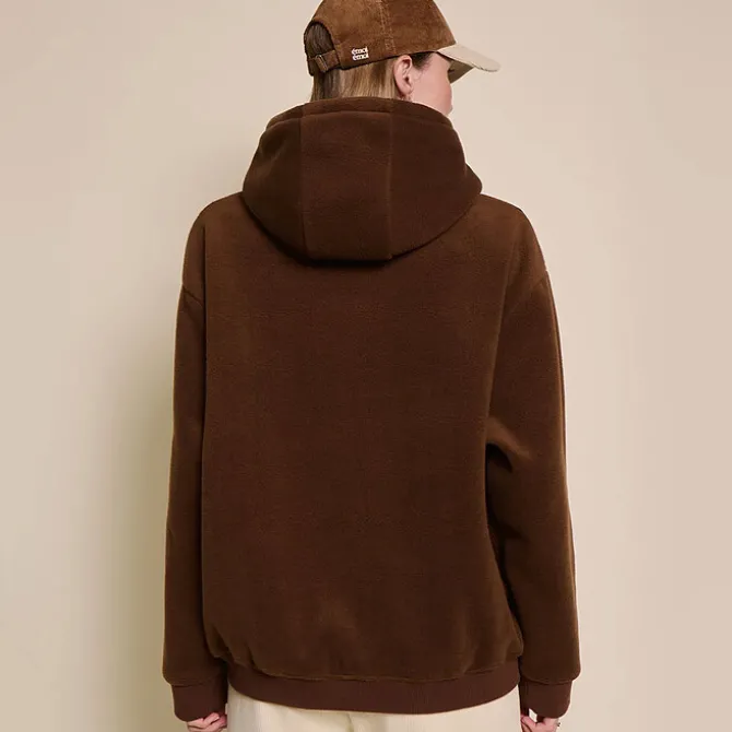 émoi émoi Hoodie Polaire Recyclée We Are Family Chocolat - M