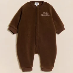émoi émoi Mini Combinaison Polaire Recyclée Baby Sunshine Chocolat - 6 Mois
