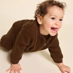émoi émoi Mini Combinaison Polaire Recyclée Baby Sunshine Chocolat - 12 Mois