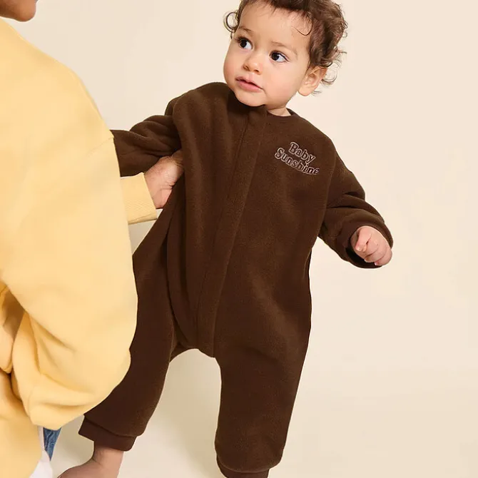 émoi émoi Mini Combinaison Polaire Recyclée Baby Sunshine Chocolat - 12 Mois