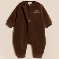 émoi émoi Mini Combinaison Polaire Recyclée Baby Sunshine Chocolat - 3 Mois