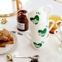 émoi émoi Mug Coeur Vert Sapin - Le Parrain