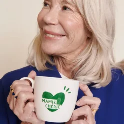 émoi émoi Mug Coeur Vert Sapin - Mamie Chérie