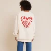 émoi émoi Sweat L'Amour est Déclaré Crème Rouge - L