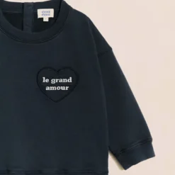 émoi émoi Sweat Le Grand Amour Charbon - 6 Mois