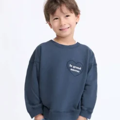 émoi émoi Sweat Le Grand Amour Charbon - 6 Mois