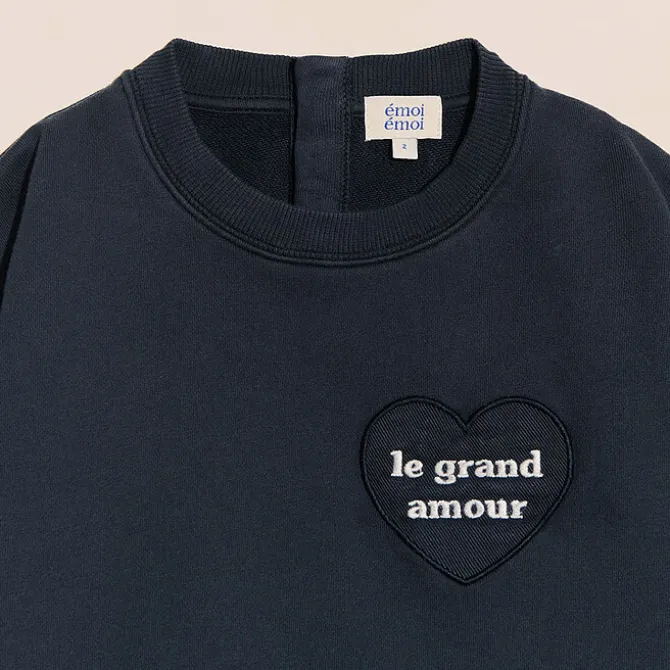 émoi émoi Sweat Le Grand Amour Charbon - 2 Ans