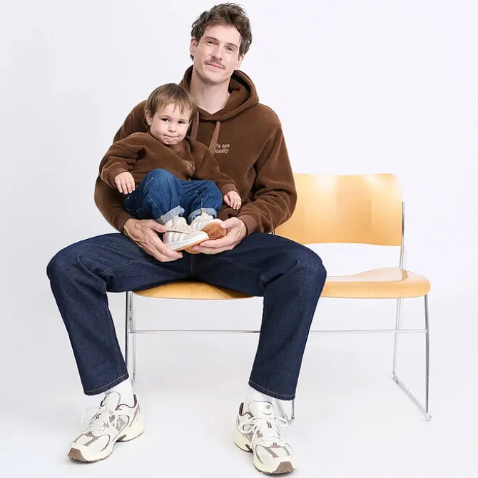 émoi émoi Sweat Polaire Recyclée We Are Family Chocolat - 12 Mois