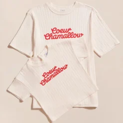 émoi émoi T-shirt Coeur Chamallow Crème - M