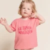 émoi émoi T-shirt Le Bisou Magique Framboise - 4 Ans