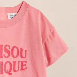 émoi émoi T-shirt Le Bisou Magique Framboise - 4 Ans