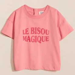 émoi émoi T-shirt Le Bisou Magique Framboise - 4 Ans