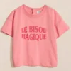 émoi émoi T-shirt Le Bisou Magique Framboise - 12 Mois