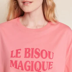 émoi émoi T-shirt Le Bisou Magique Framboise - M