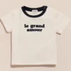 émoi émoi T-shirt Le Grand Amour Crème - 6 Mois