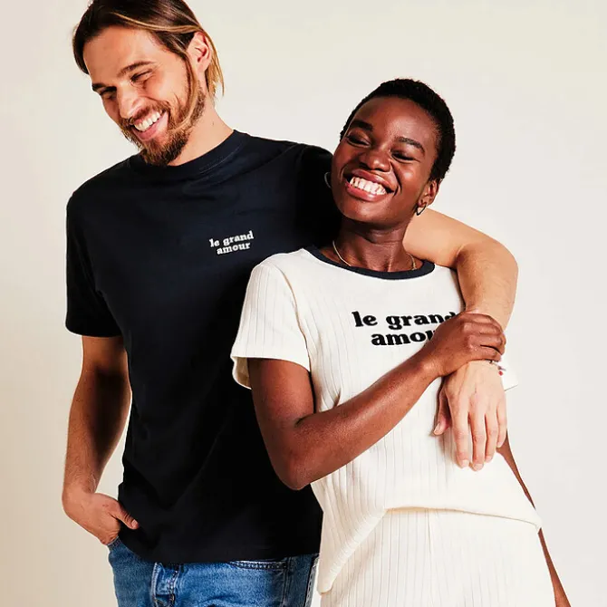 émoi émoi T-shirt Le Grand Amour Charbon - XL