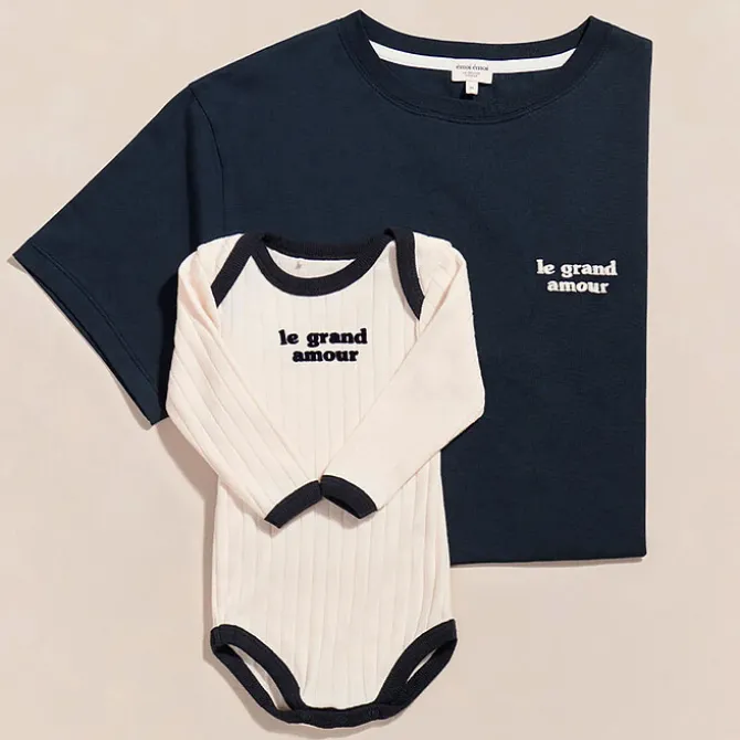 émoi émoi T-shirt Le Grand Amour Charbon - M