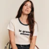 émoi émoi T-shirt Le Grand Amour Crème - S