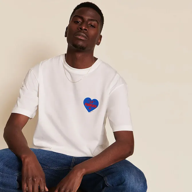 émoi émoi T-shirt Le Parrain Blanc - L
