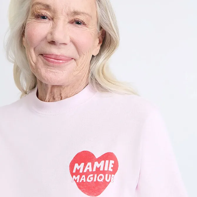émoi émoi T-shirt Mamie Magique Rose - S