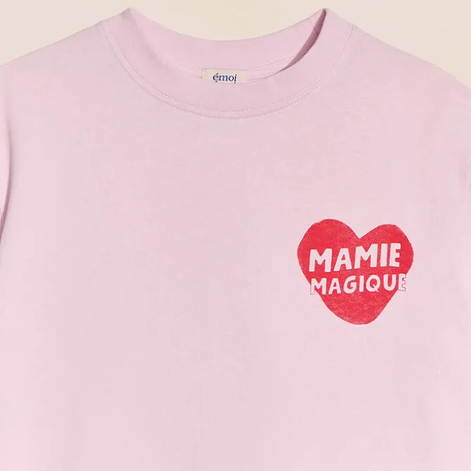 émoi émoi T-shirt Mamie Magique Rose - L