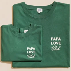 émoi émoi T-shirt Papa Love Club Spinach - S