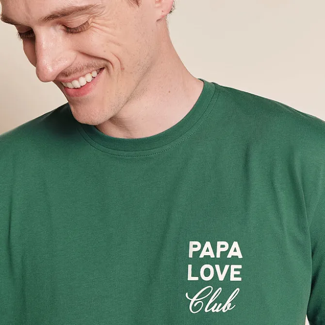 émoi émoi T-shirt Papa Love Club Spinach - L