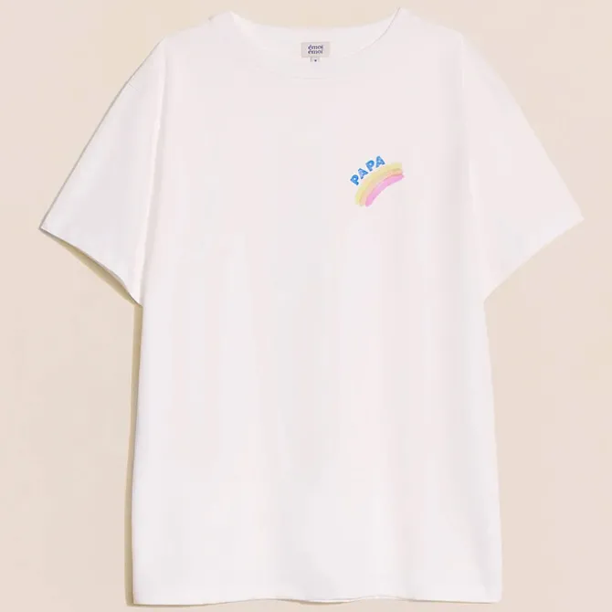 émoi émoi T-shirt Papa Rainbow - M