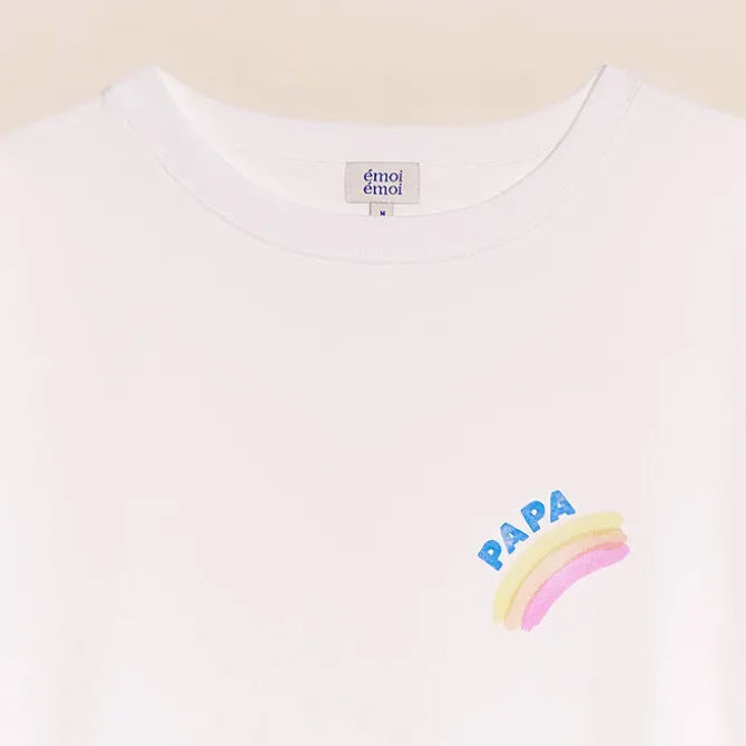 émoi émoi T-shirt Papa Rainbow - M