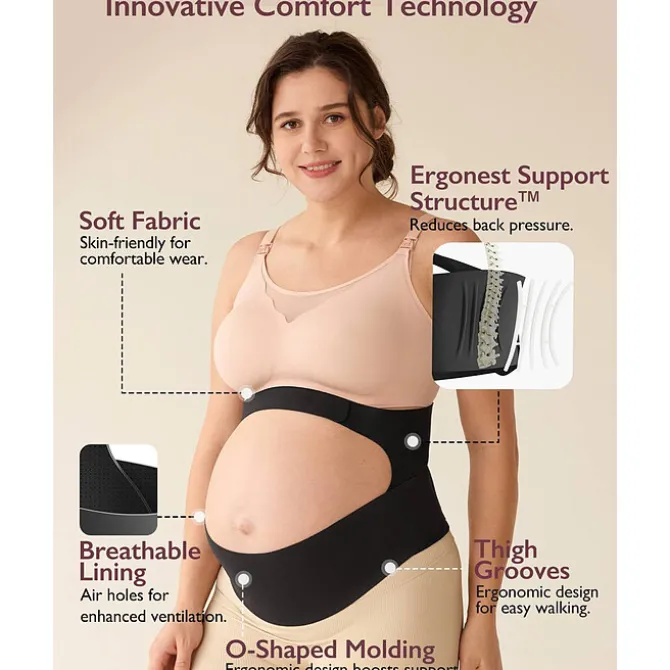 Momcozy Ceinture de Grossesse Noir - M