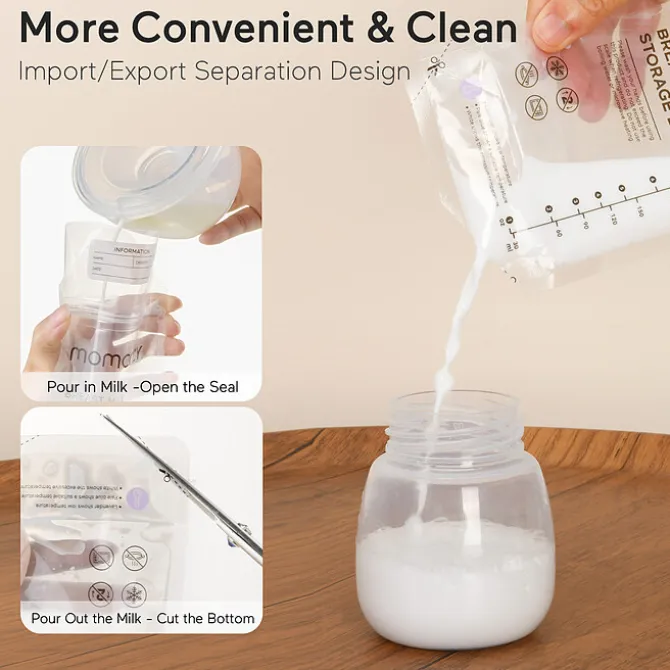 Momcozy Lot de 50 Sachets de Conservation - 180 ml