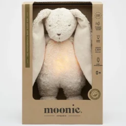 moonie Peluche Veilleuse Musicale Lapin Moonie Sable
