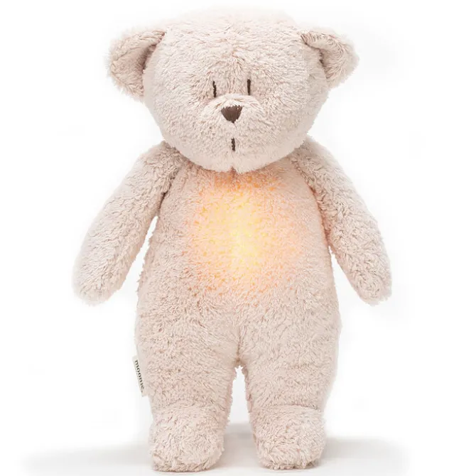 moonie Peluche Veilleuse Musicale Ourson Moonie - Rose Blush