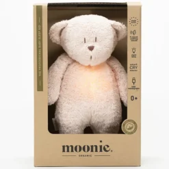 moonie Peluche Veilleuse Musicale Ourson Moonie - Rose Blush
