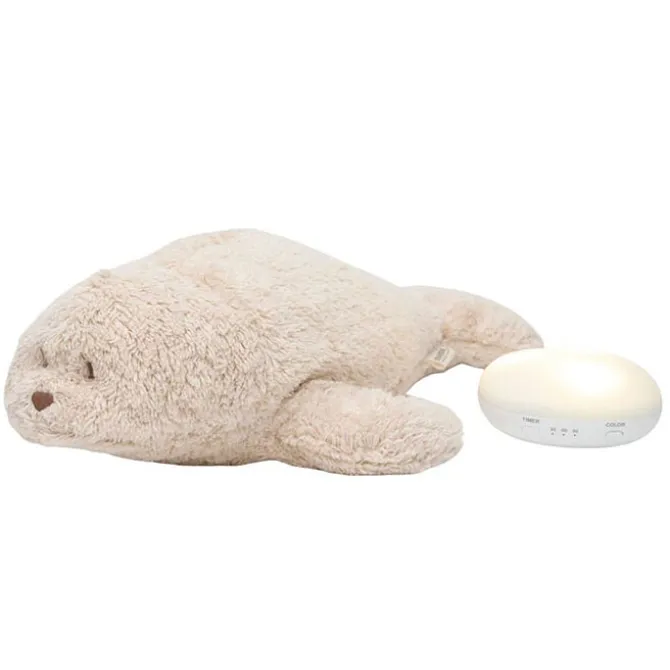 moonie Peluche Veilleuse Musicale Phoque - Sable