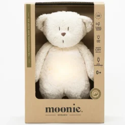 moonie Peluche Veilleuse Musicale Ourson Moonie - Blanc Polaire