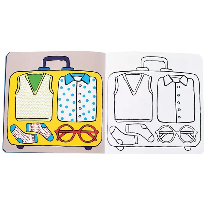 Moulin Roty Cahier de Coloriage Les Motifs - Les Popipop