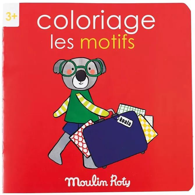 Moulin Roty Cahier de Coloriage Les Motifs - Les Popipop