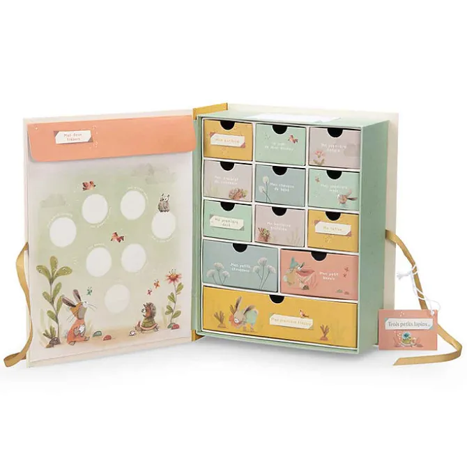 Moulin Roty Coffret de Naissance - Trois Petits Lapins