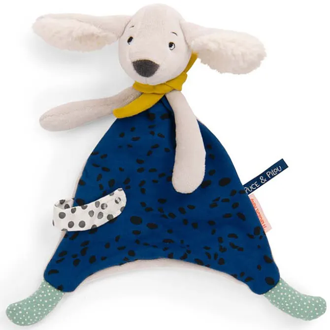 Moulin Roty Doudou Pilou Bleu - Puce & Pilou