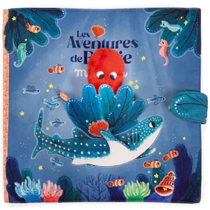 Moulin Roty Grand Livre d'Activités en Tissu - Les Aventures Paulie