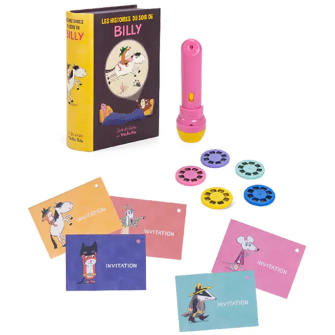 Moulin Roty Lampe à Histoires Billy - Ecole des Loisirs (5 disques)