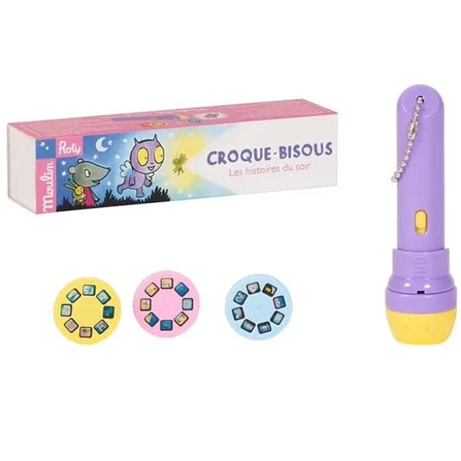 Moulin Roty Lampe à Histoires Croque-Bisous - Ecole des Loisirs