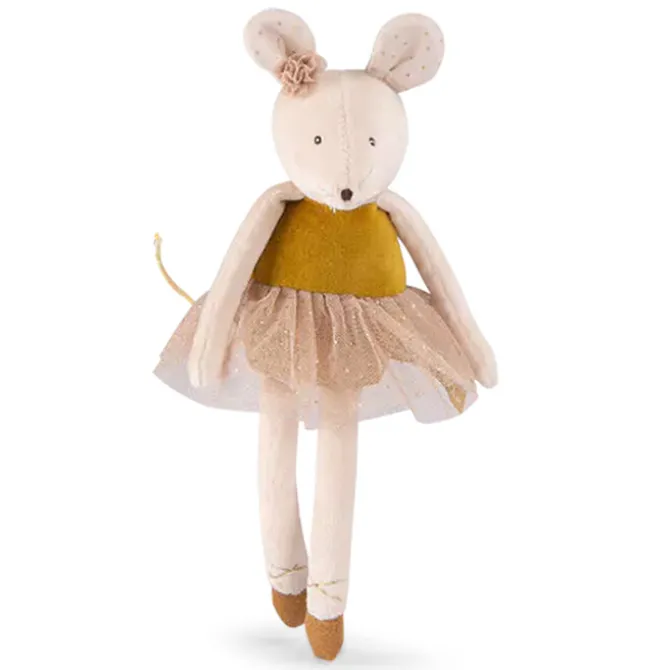 Moulin Roty Petite Peluche Souris Or - La Petite Ecole de Danse