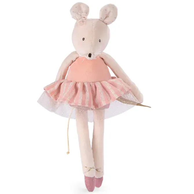 Moulin Roty Petite Peluche Souris Rose - La Petite Ecole de Danse