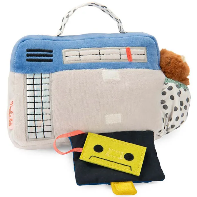 Moulin Roty Radio Cassette Musical - Puce & Pilou